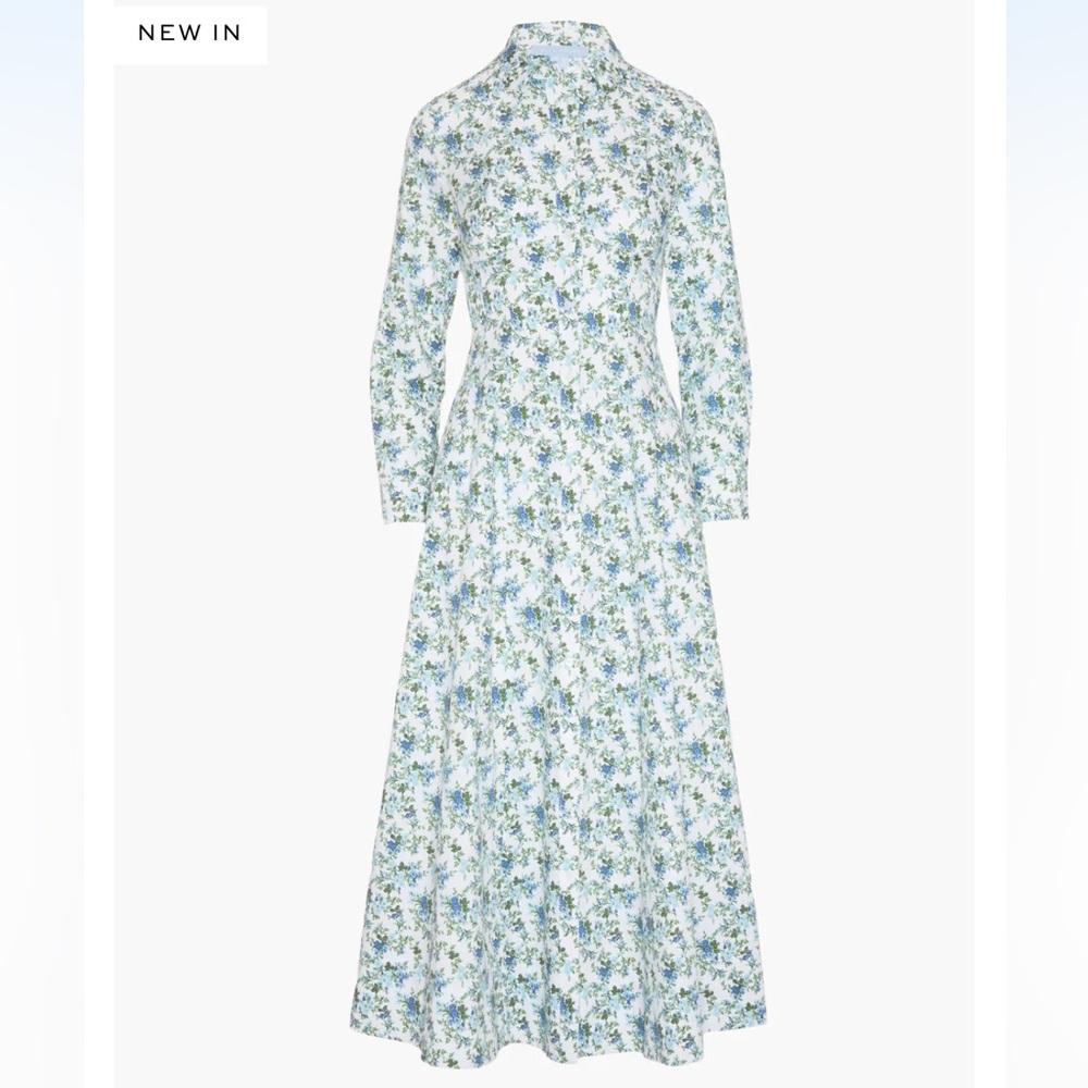 Hill House Home The Alandra Dress in English Daisy Blue White
Size Large - Picture 2 of 9